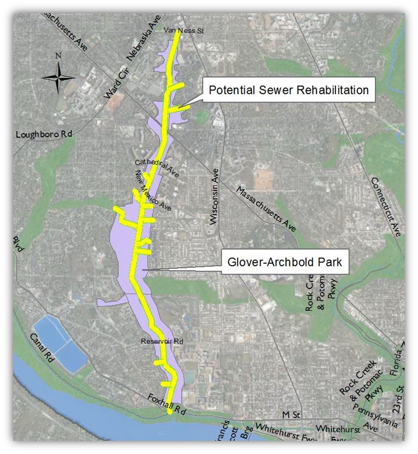 Sewer Rehabilitation Project GloverArchbold Park DC Water